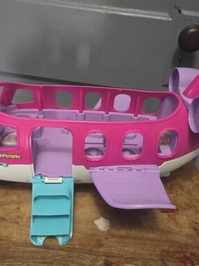Fisher-Price Barbie Little People Pink, Purple & Teal Play Airplane